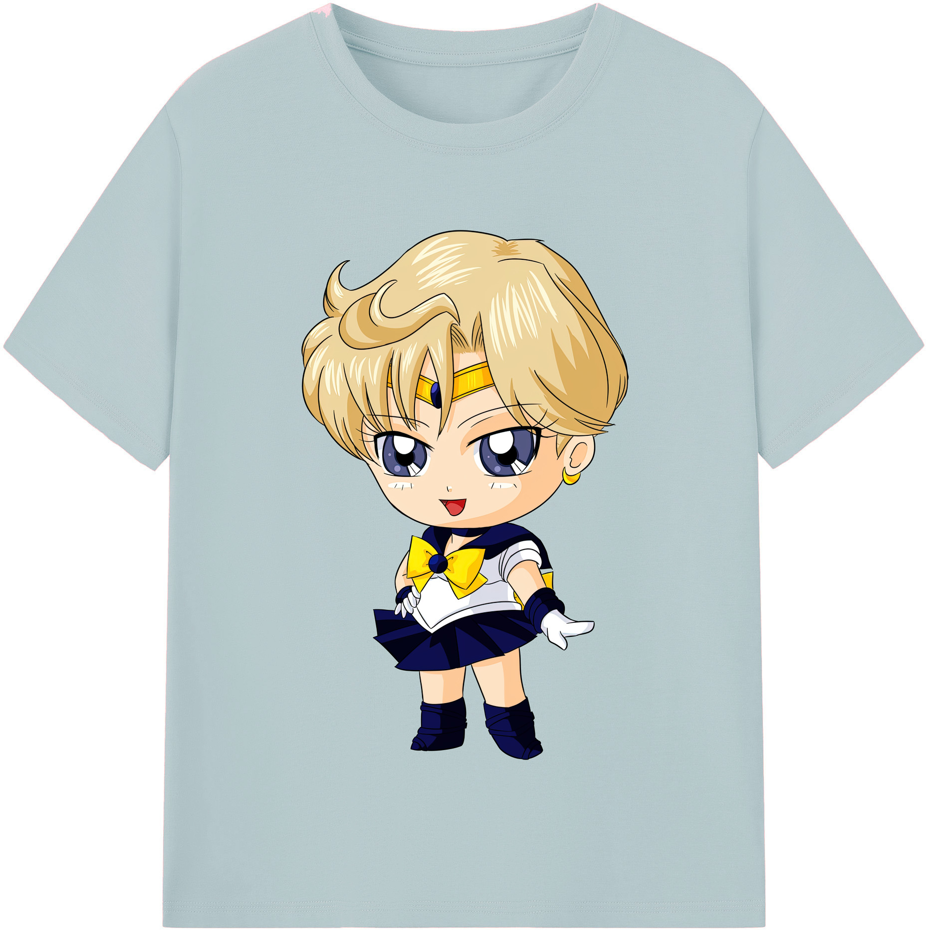 （画像用） 美少女戦士セーラームーン 天王はるか Sailor Moon Tenoh Haruka 綿100％半袖Tシャツ（フロントプリント）